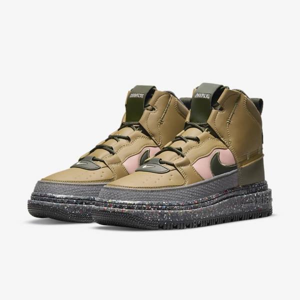 Nike Air Force 1 Boot Moški Superge Olivno Zelene | NK425HBC