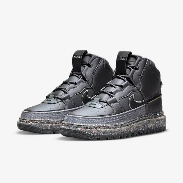 Nike Air Force 1 Boot Moški Superge Temno Siva / Črna | NK750USD