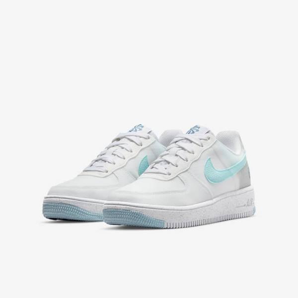 Nike Air Force 1 Crater Older Otroci Superge Bela / Modra | NK370NLS