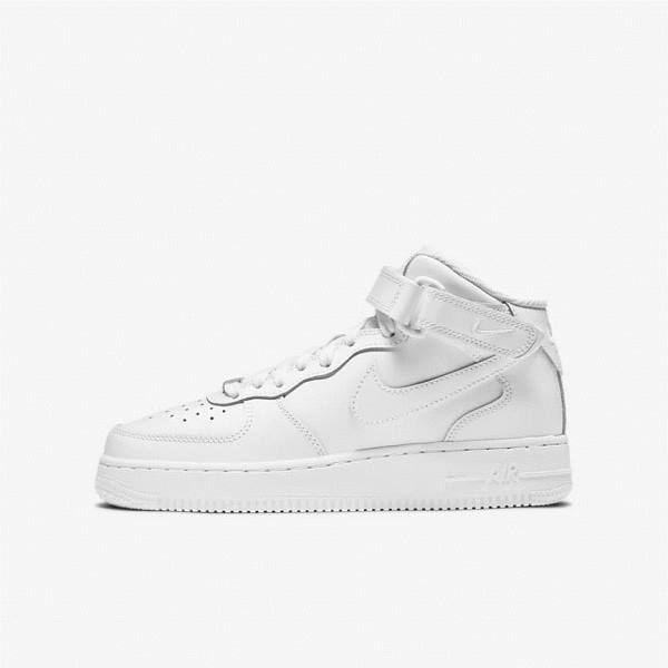 Nike Air Force 1 Mid LE Older Otroci Superge Bela | NK089IPJ