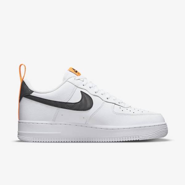 Nike Air Force 1 Moški Superge Bela / Oranžna / Srebrna / Črna | NK472AVM