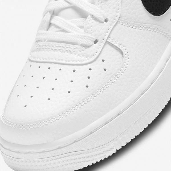 Nike Air Force 1 Older Otroci Superge Bela / Črna | NK874HPZ