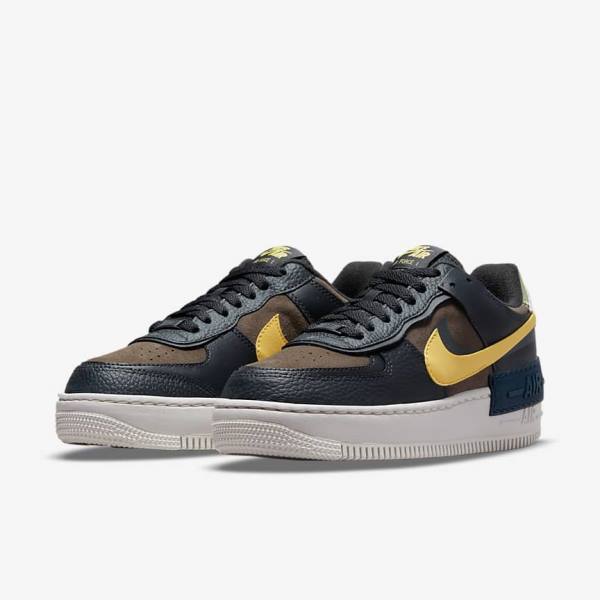 Nike Air Force 1 Shadow Ženske Superge Zelena / Bela / Zlato | NK561BXQ