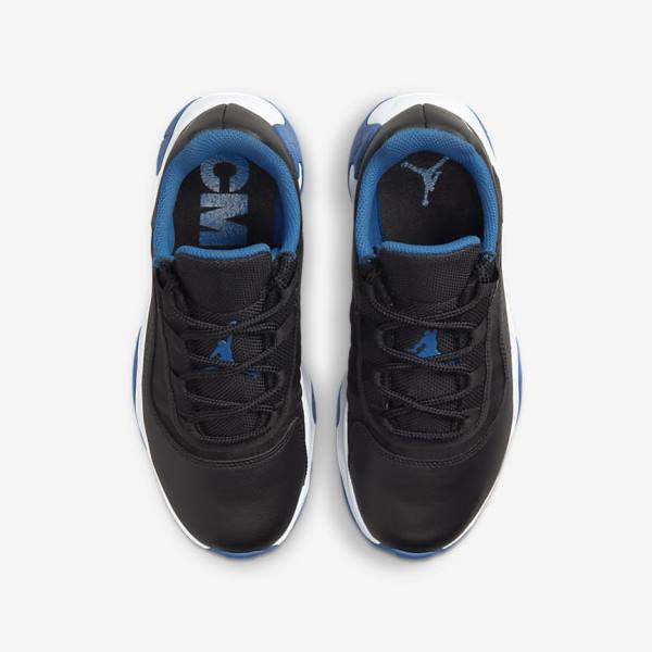 Nike Air Jordan 11 CMFT Low Older Otroci Jordan Čevlji Črna / Temno Modra / Bela | NK184EYQ