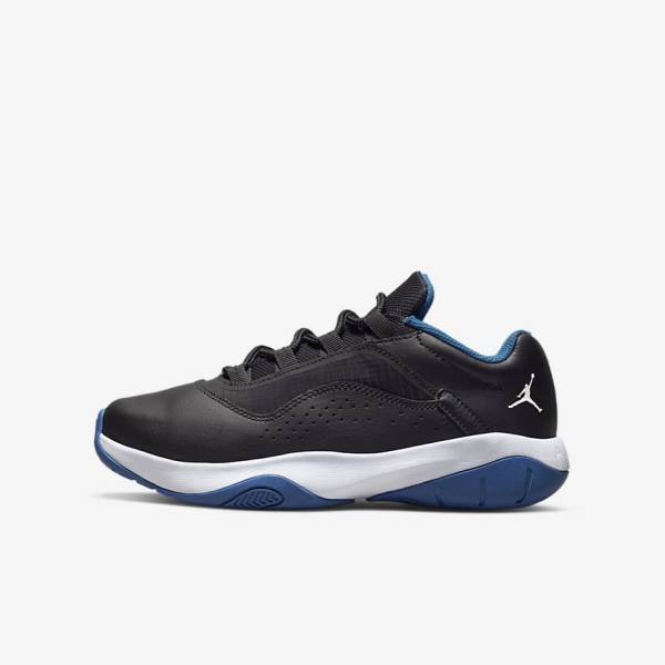 Nike Air Jordan 11 CMFT Low Older Otroci Jordan Čevlji Črna / Temno Modra / Bela | NK184EYQ