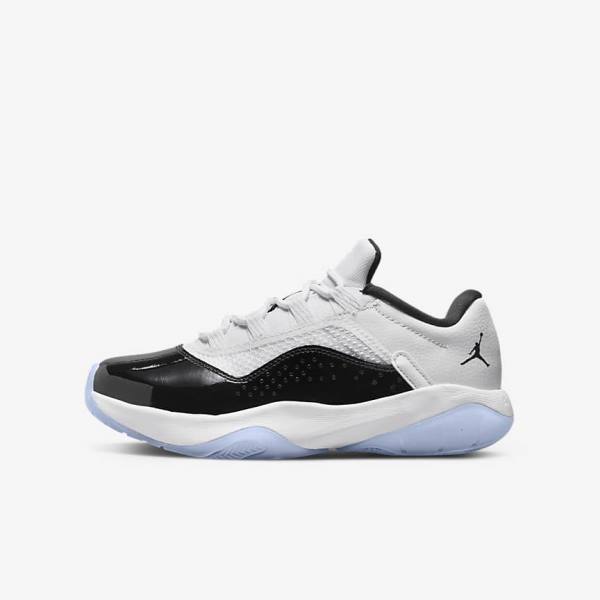 Nike Air Jordan 11 CMFT Low Older Otroci Jordan Čevlji Bela / Črna | NK780EAG