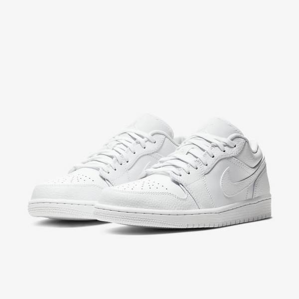 Nike Air Jordan 1 Low Moški Superge Bela | NK302HFP