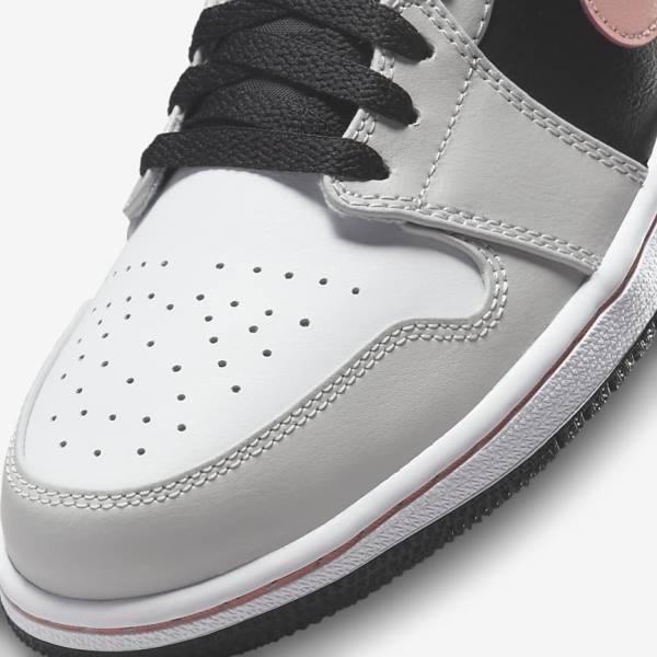 Nike Air Jordan 1 Low Moški Superge Črna / Siva / Bela / Koral | NK165VHU