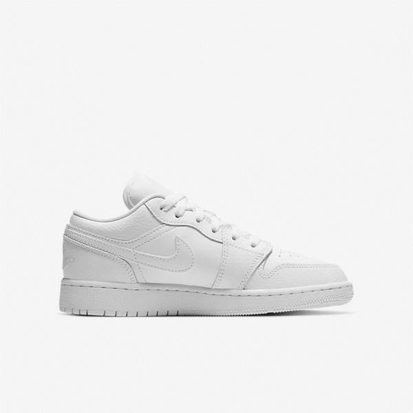 Nike Air Jordan 1 Low Older Otroci Superge Bela | NK318NUB