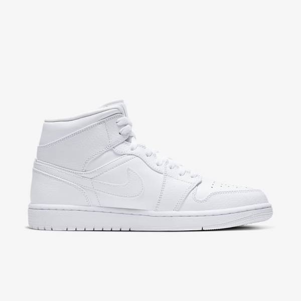 Nike Air Jordan 1 Mid Moški Superge Bela | NK396DCQ