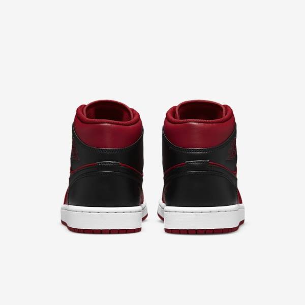 Nike Air Jordan 1 Mid Moški Superge Rdeča / Bela / Črna | NK895BRK