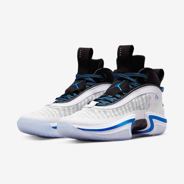 Nike Air Jordan XXXVI Moški Košarkaški Copati Bela / Črna / Modra | NK743XIW