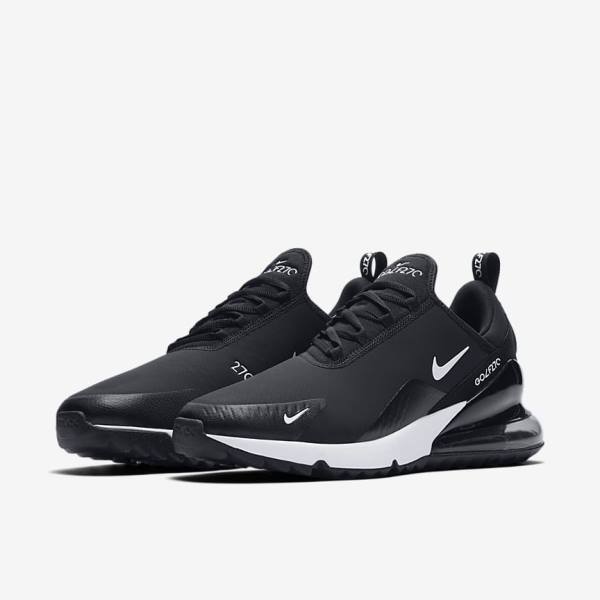 Nike Air Max 270 G Ženske Čevlji Za Golf Črna / Bela | NK684ZLM