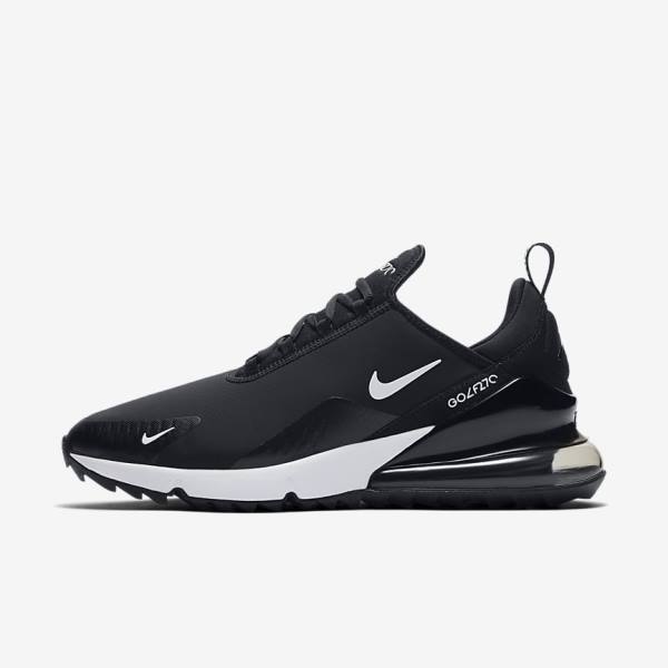 Nike Air Max 270 G Ženske Čevlji Za Golf Črna / Bela | NK684ZLM