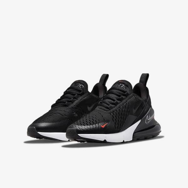 Nike Air Max 270 Older Otroci Superge Črna / Siva | NK694OAW