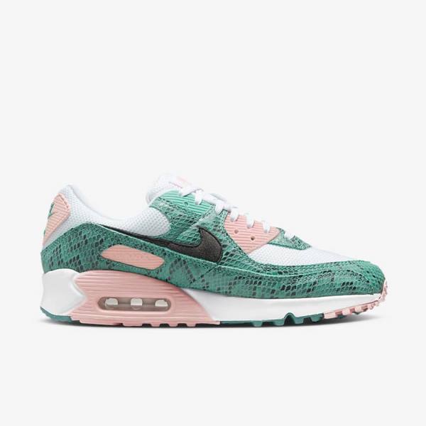 Nike Air Max 90 Moški Superge Turkizna / Bela / Koral / Črna | NK390YJS