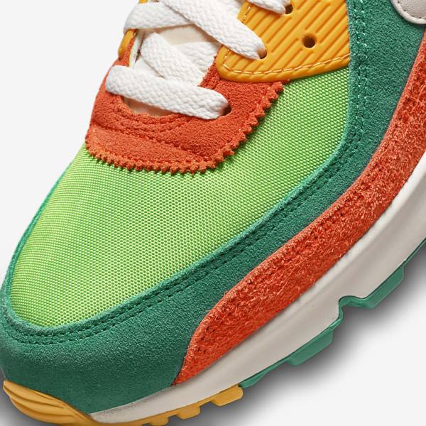 Nike Air Max 90 SE Moški Superge Zelena / Oranžna / Zelena | NK809NUM