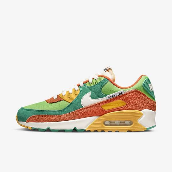 Nike Air Max 90 SE Moški Superge Zelena / Oranžna / Zelena | NK809NUM