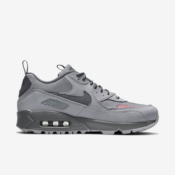 Nike Air Max 90 Surplus Moški Superge Siva / Roza Svetloba Modra / Siva | NK412EHA