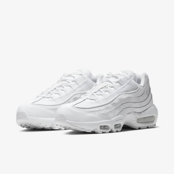 Nike Air Max 95 Essential Moški Superge Bela / Siva / Bela | NK420LXE