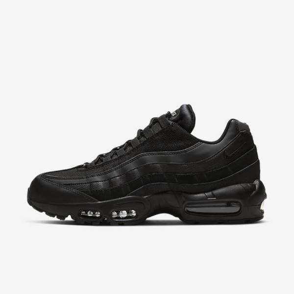 Nike Air Max 95 Essential Moški Superge Črna / Temno Siva | NK704UIR