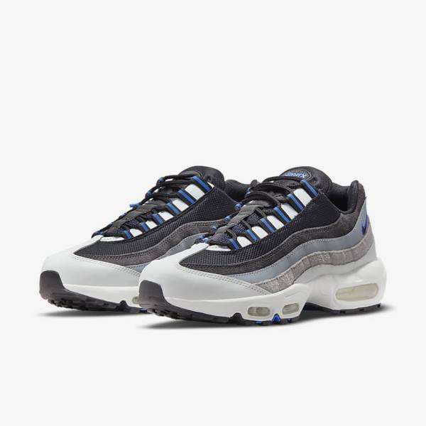 Nike Air Max 95 Moški Superge Črna / Temno Siva / Modra | NK197WDG