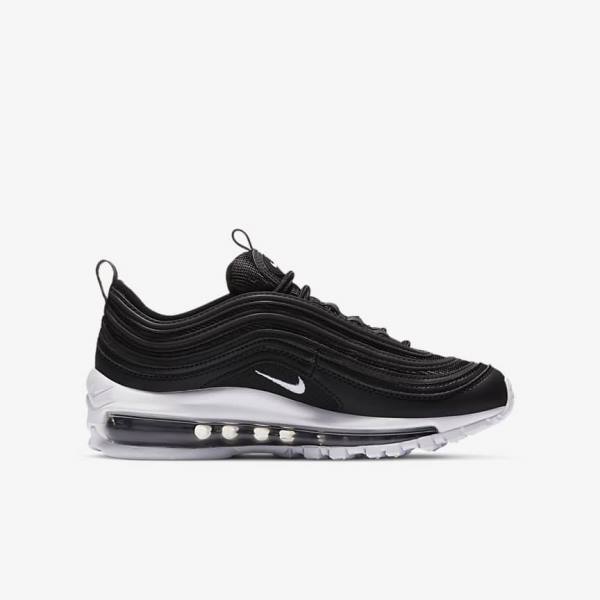 Nike Air Max 97 Older Otroci Superge Črna / Bela | NK561MCP