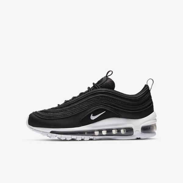 Nike Air Max 97 Older Otroci Superge Črna / Bela | NK561MCP