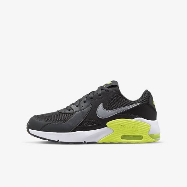 Nike Air Max Excee Older Otroci Superge Temno Siva / Črna / Siva | NK391CST