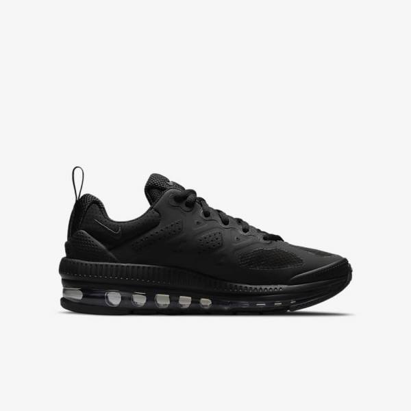 Nike Air Max Genome Older Otroci Pohodni Čevlji Črna / Temno Siva | NK872REL