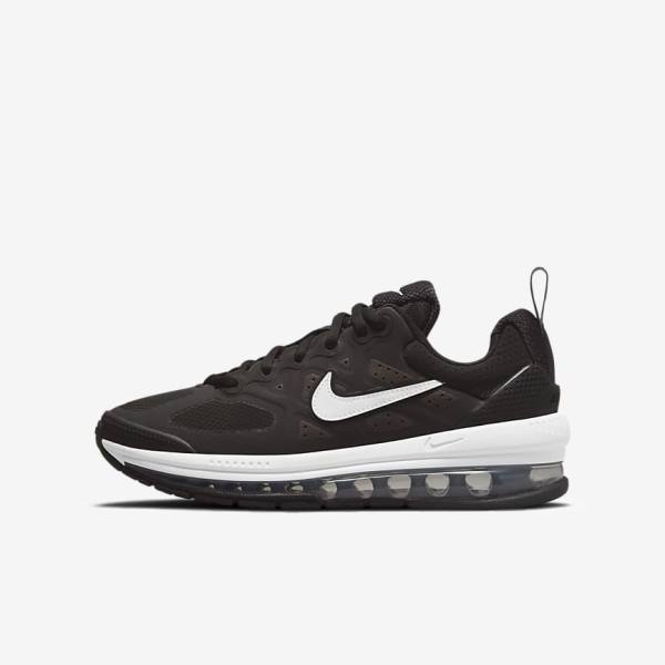 Nike Air Max Genome Older Otroci Superge Črna / Temno Siva / Bela | NK463LQO