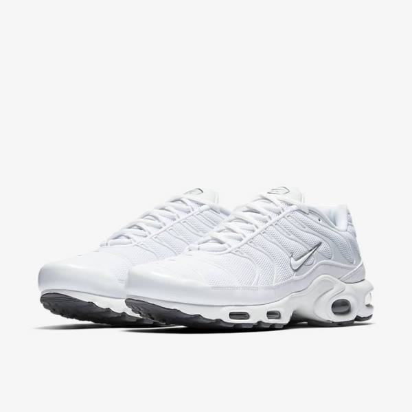 Nike Air Max Plus Moški Superge Bela / Črna / Siva / Bela | NK294BIZ