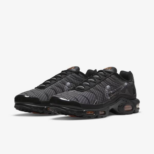 Nike Air Max Plus Moški Superge Črna / Oranžna / Siva / Bela | NK627WSY