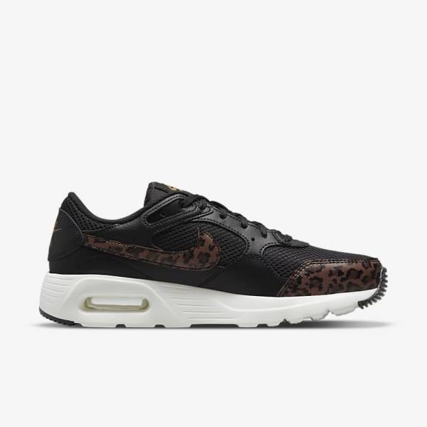 Nike Air Max SC Ženske Superge Črna / Kovinski Zlato / Rjav | NK189REV