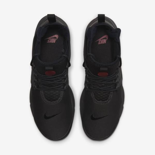 Nike Air Presto Mid Utility Moški Superge Črna / Temno Siva / Modra / Rdeča | NK753LWV