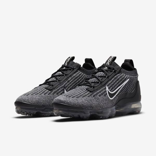 Nike Air VaporMax 2021 FK Moški Superge Črna / Bela / Temno Siva / Črna | NK538BZT