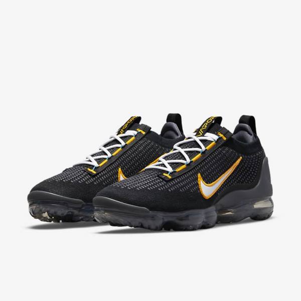 Nike Air VaporMax 2021 FK Moški Superge Črna / Zlato / Temno Siva / Bela | NK971MOG