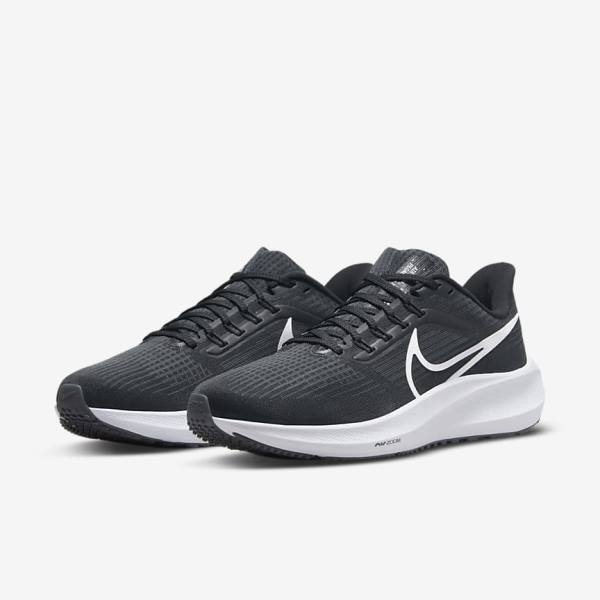 Nike Air Zoom Pegasus 39 Road Ženske Tekaški Čevlji Črna / Temno Siva / Bela | NK148UJO