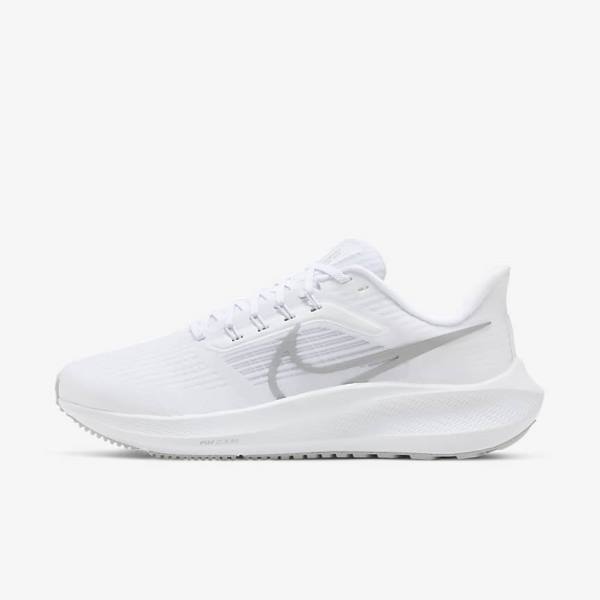 Nike Air Zoom Pegasus 39 Road Ženske Tekaški Čevlji Platina | NK698WEI