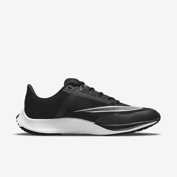 Nike Air Zoom Rival Fly 3 Road Racing Moški Tekaški Čevlji Črna / Temno Siva / Bela | NK876VOH