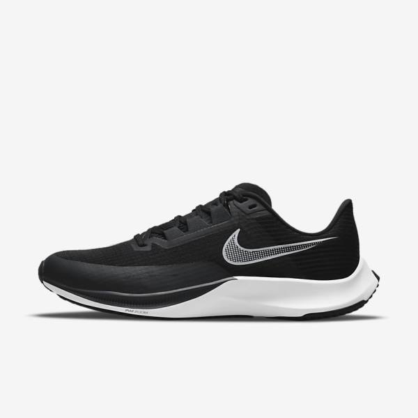 Nike Air Zoom Rival Fly 3 Road Racing Moški Tekaški Čevlji Črna / Temno Siva / Bela | NK876VOH