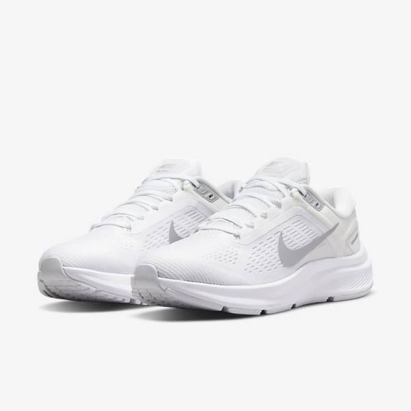 Nike Air Zoom Structure 24 Road Ženske Tekaški Čevlji Platina Platina | NK649KEZ