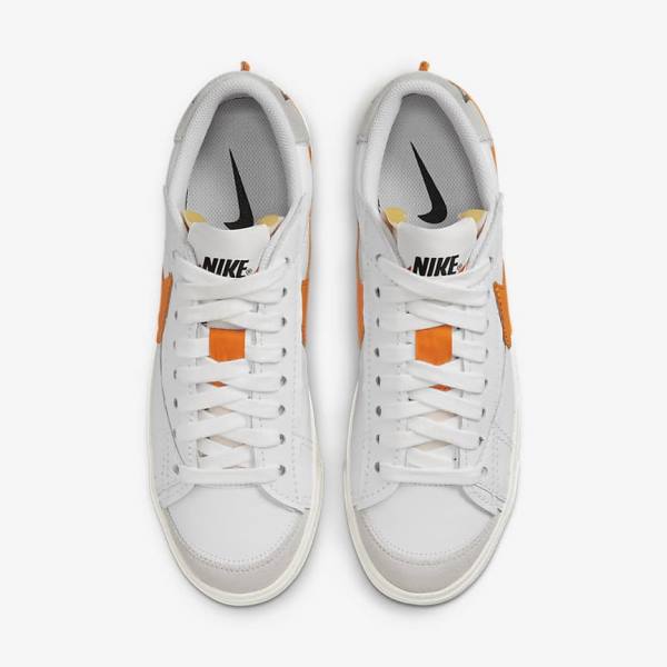 Nike Blazer Low 77 Jumbo Moški Superge Bela / Siva / Oranžna | NK235XOZ