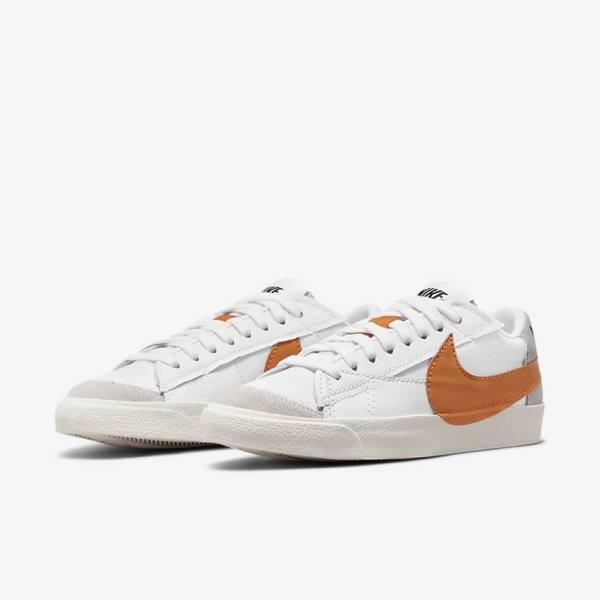 Nike Blazer Low 77 Jumbo Moški Superge Bela / Siva / Oranžna | NK235XOZ