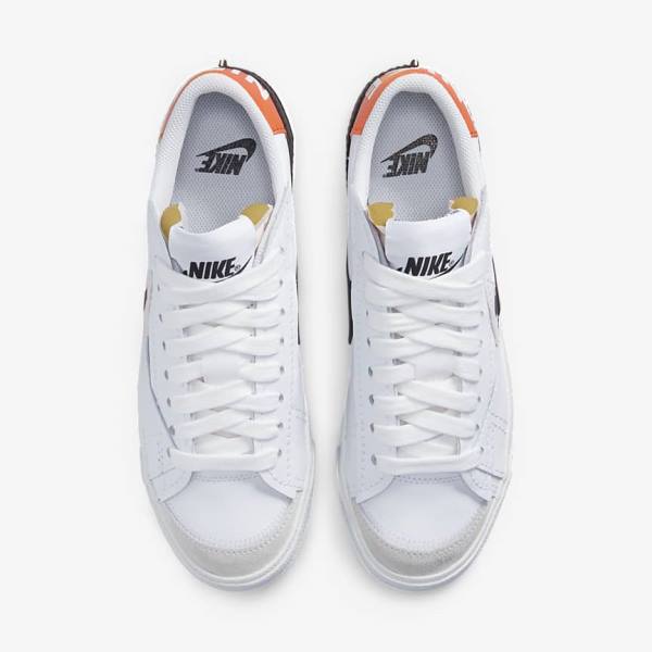 Nike Blazer Low 77 Jumbo Moški Superge Bela / Oranžna / Črna | NK872DPZ