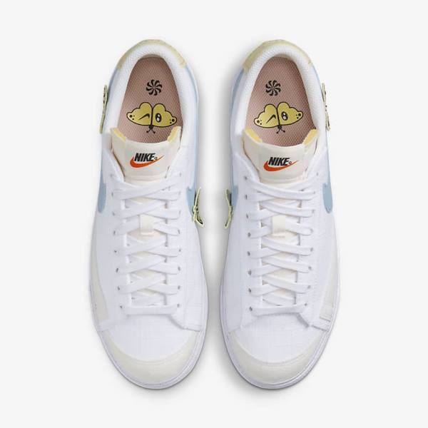 Nike Blazer Low Platform Next Nature Ženske Superge Bela / Roza / Bela / Modra | NK142GAM