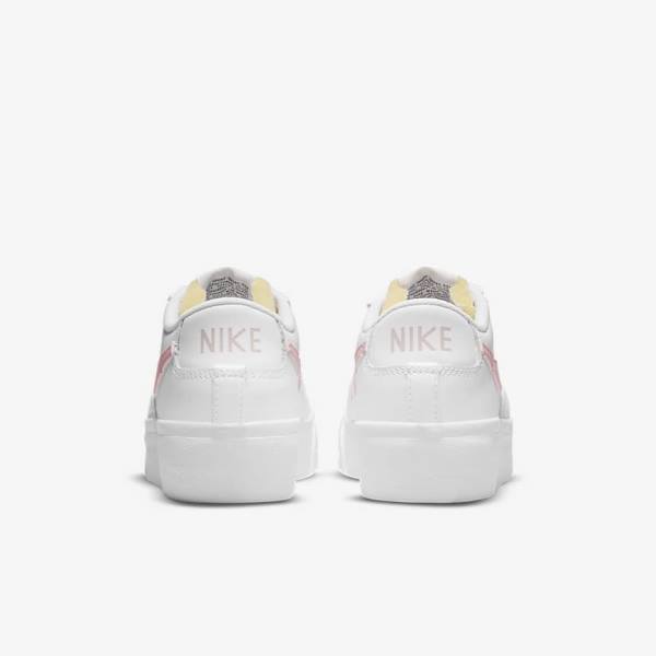 Nike Blazer Low Platform Ženske Superge Bela / Črna / Roza | NK106VPJ