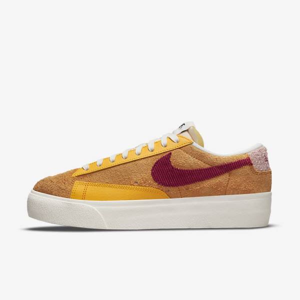 Nike Blazer Low Platform Ženske Superge Bordo | NK348RDV