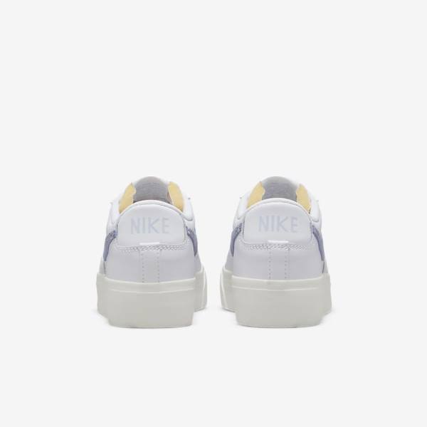 Nike Blazer Low Platform Ženske Superge Bela / Svetloba Modra | NK584QEM