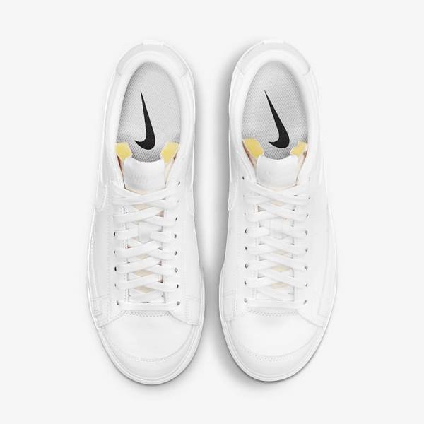 Nike Blazer Low Platform Ženske Superge Bela | NK679ZUS